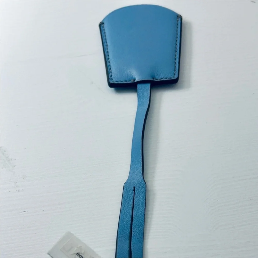 J.Crew Cuir Leather Bag Tag w/ mirror